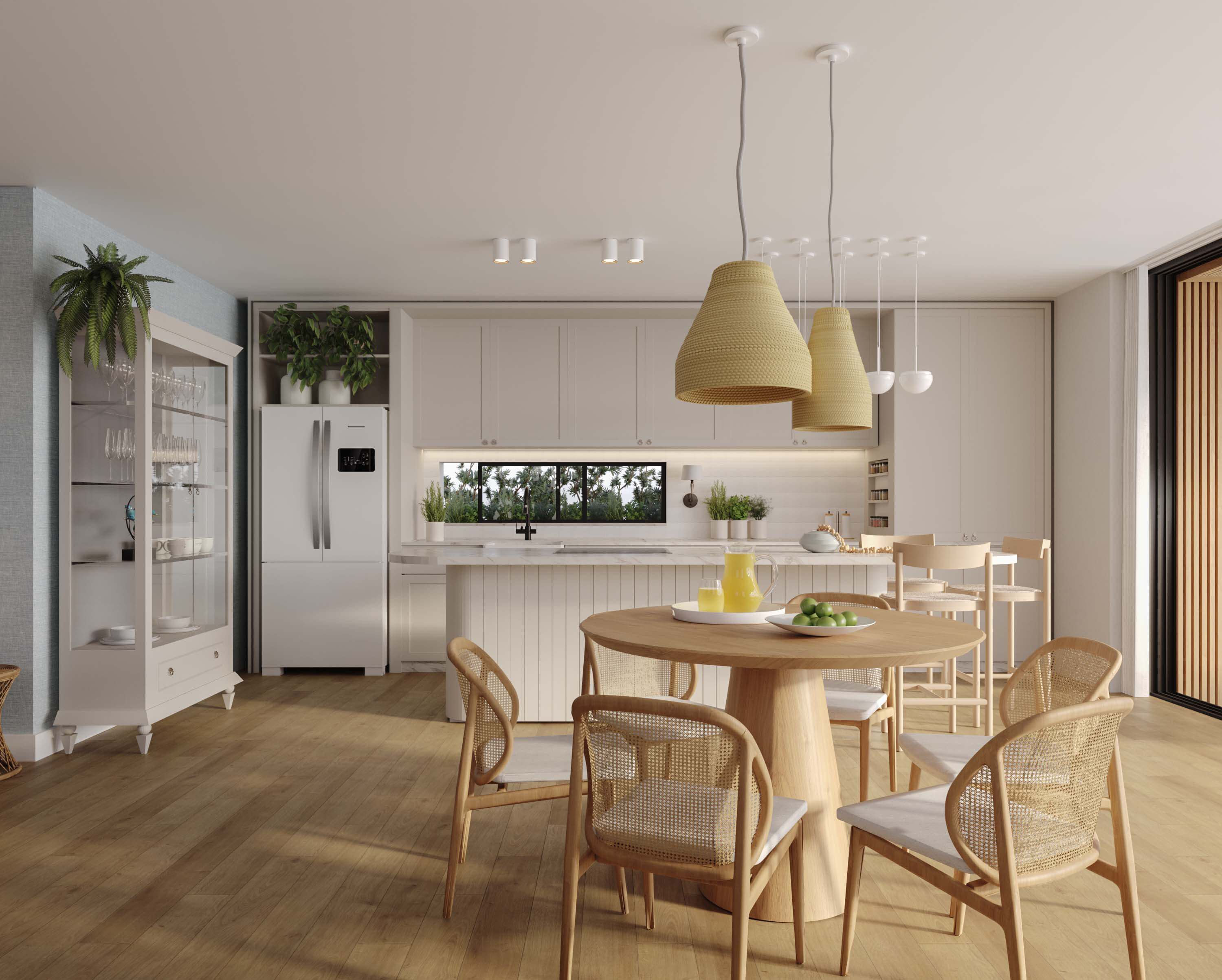 Contemporary Brazilian Residential Architecture – Interior rendering · Torres, Brazil